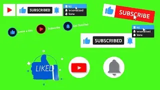 Footage subscribe youtube | Full HD | Green Screen Video No Copyright Free video