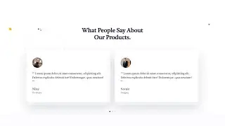 How to Make Testimonial Section using HTML CSS and jQuery  || Citrine Code