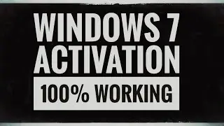 Windows 7 activation 100% working...