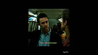 Sometimes self destruction is the answer - Tyler Durden | Fight Club hd status #shorts