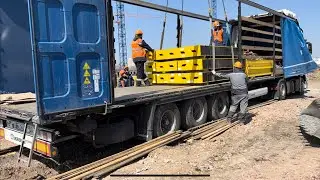 Выгрузка на стройке !!! ОМСК ) Рейс в паре )