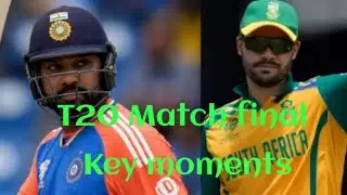 India vs South Africa ICC t20 finals 2024 key moments  #t20worldcup #t20worldcup2024