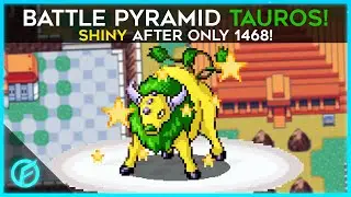 SHINY BATTLE PYRAMID TAUROS! After Only 1468 REs! - Pokémon Emerald