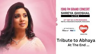 Shreya Ghoshal Kolkata Live Concert Clippings | 19th October | Tribute to Abhaya at the End | ISHQ