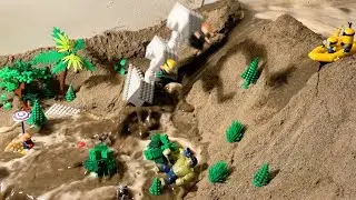 LEGO DAM BREACH | Minions Raid - Avengers and DC Heroes Picnic Fail