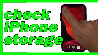 how to check iphone storage.  The quick way.