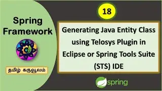 Generating Java Entity Class using Telosys Plugin in Eclipse or Spring Tools Suite (STS) IDE