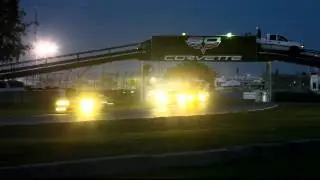 12 Hours of Sebring 2012 - Gurney Bend after sundown