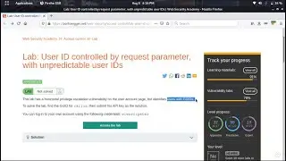 User ID controlled by request parameter, with unpredictable user IDs (Video Solution) | 2021