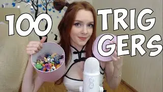 ASMR 100 TRIGGERS in 7 minutes ✨🦊 АСМР 100 триггеров за 7 минут 🦊