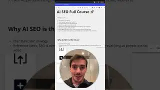 AI SEO Course (Full Beginner's Guide to Leveraging AI tools for SEO)
