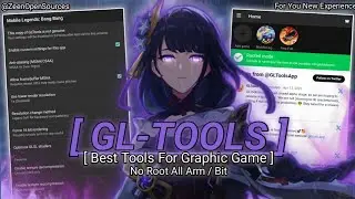 New Update..!!⚡GL-Tools Latest Version Optimal. Best For Graphic Game🚀 | No Root