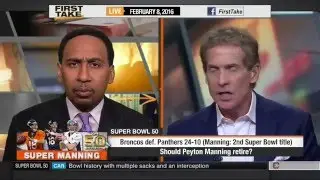 Should Peyton Manning Retire Now After Super Bowl Victory?  -  ESPN First Take