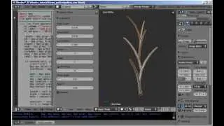 blender python script  - make a tree
