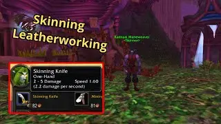 WoW Classic: Night Elf Starting Zone Skinning, Skinning Knife and Leatherworking Locations!