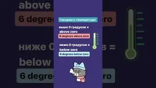 ВЫШЕ 0 градусов / НИЖЕ 0 градусов на английском #фрагментурока