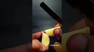 how to make no battery torch / free energy  potato torch / science project