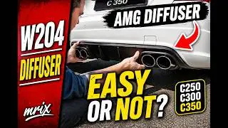 Fitting a Mercedes AMG Quad Pipe Bumper Diffuser to W204 C Class C250 C300 C350