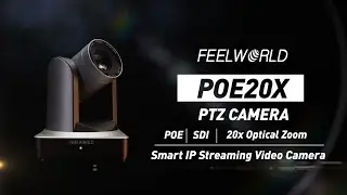 FEELWORLD POE20X FHD 1080P PTZ Camera with Smooth Pan/Tilt and 20X Zoom