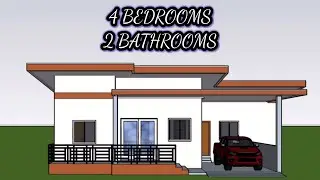 Simple 1 Storey 4 Bedroom House Design | House Design 2021 | OFW House Design Ideas
