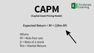 Microsoft Excel - Capital Asset Pricing Model (CAPM) Tutorial + Template