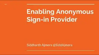 How to enable Anonymous Sign-In in a Firebase App
