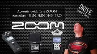 Acoustic quick Test ZOOM recorders - H1N, H2N, H4N PRO (X,Y mic all)