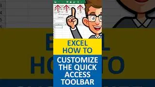 How to Customize Quick Access Toolbar in Excel #shorts #exceltutorial