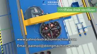 Small palm oil pressing production line 3D animation #machine #nigeria #automobile