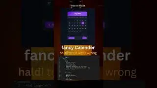 Ultimate Modern Calendar Design 2024 | HTML, CSS & JavaScript Tutorial (Dark UI + Animations!)