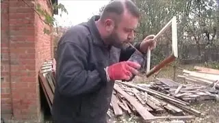 Обработка дерева морилкой и лаком, ручная дуйка