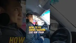 How to Fix Loose/ Sagging Car Sun Visor | Car Hacks