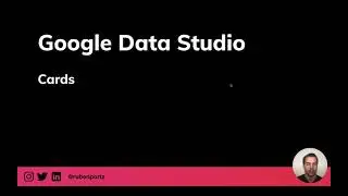 Add Score cards in Google Data Studio