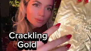 ASMR | Crackling Gold 💛 #asmrforsleep #tingles #triggersforsleep #olgaasmr