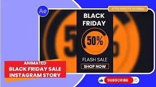 After Effects Tutorial - Simple Black Friday Sale Instagram Story