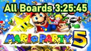 Mario Party 5 - All Boards (Normal CPU) Speedrun (