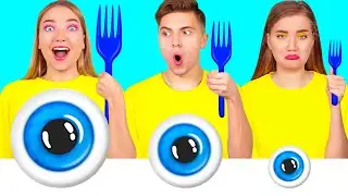 Большая, Средняя и Маленькая еда Челлендж #4 от HAHANOM Challenge
