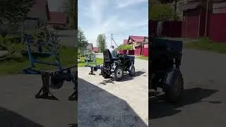 Мини трактор. Видео по созданию на канале #shorts #пахота #трактор