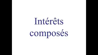Intérêts composés