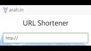 (Chrome Extension) arah.in - URL Shortener