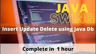 Java Swing Insert Update delete using a Class CRUD complete| java Derby database