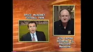 Richmond FC President Leon Daphne talks about poor team performance + Mal Brown comments - April 94