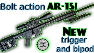 New trigger and bipod for my Uintah Precision Bolt action AR15