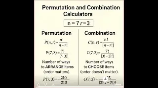 permutation and combination - factorial application