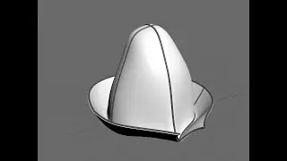 03) 3Dsmax, моделирование колпака методом spline и surface