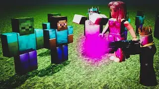 ROBLOX VS MINECRFT BATTLE!!