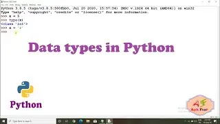 #3 Data Types in Python | Python Tutorial For Beginners