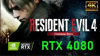 Resident Evil 4  Remake Chainsaw Demo Full Gameplay | RTX 4080 | Max Settings | 4K 60FPS
