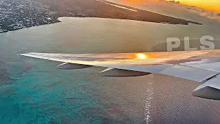 Most Beautiful Takeoff Ever? - BA Boeing 777 Stunning Sunset Takeoff from Providenciales.