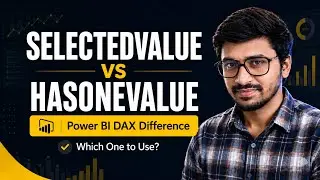 SELECTEDVALUE vs HASONEVALUE | Power BI DAX Interview Question